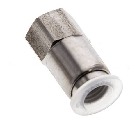 Racor de 8mm x G1/8'' con rosca hembra Acero inoxidable/PA EPDM/PTFE
