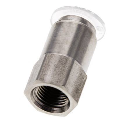 Racor de 8mm x G1/8'' con rosca hembra Acero inoxidable/PA EPDM/PTFE