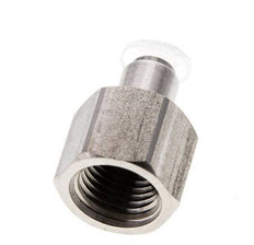 Racor de 4mm x G1/4'' con rosca hembra Acero inoxidable/PA EPDM/PTFE