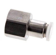 Racor de 6mm x G1/4'' con rosca hembra Acero inoxidable/PA EPDM/PTFE