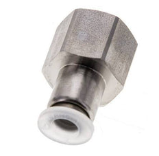Racor de 6mm x G1/4'' con rosca hembra Acero inoxidable/PA EPDM/PTFE