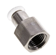 Racor de 6mm x G1/4'' con rosca hembra Acero inoxidable/PA EPDM/PTFE