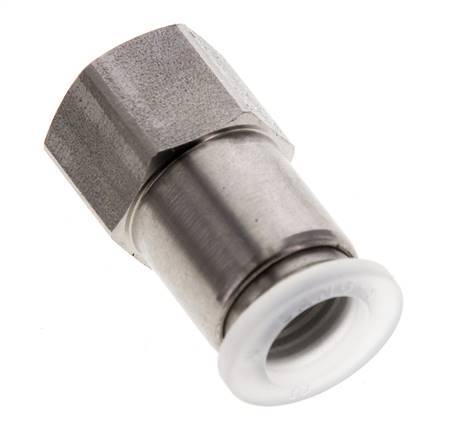 Racor de 10mm x G1/4'' con rosca hembra Acero inoxidable/PA EPDM/PTFE