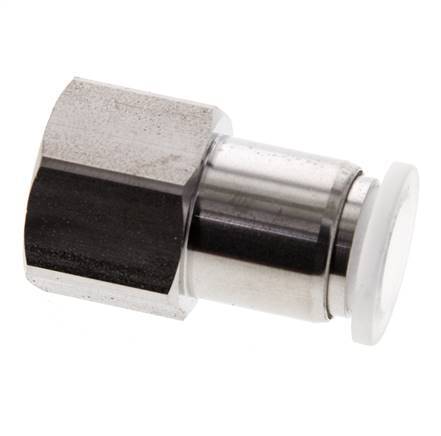 Racor de 10mm x G3/8'' con rosca hembra Acero inoxidable/PA EPDM/PTFE