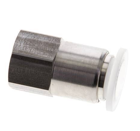 Racor de 12mm x G3/8'' con rosca hembra Acero inoxidable/PA EPDM/PTFE