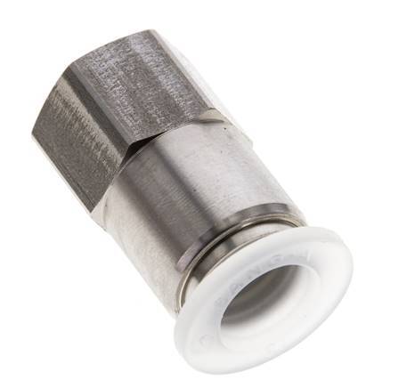 Racor de 12mm x G3/8'' con rosca hembra Acero inoxidable/PA EPDM/PTFE