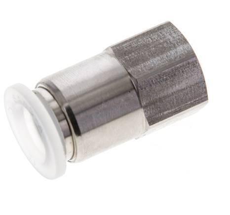 Racor de 12mm x G3/8'' con rosca hembra Acero inoxidable/PA EPDM/PTFE