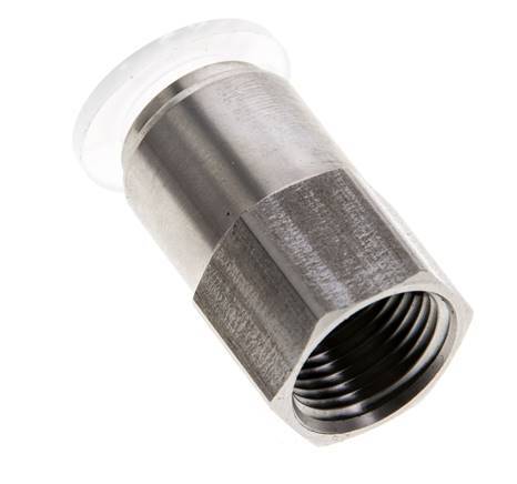 Racor de 12mm x G3/8'' con rosca hembra Acero inoxidable/PA EPDM/PTFE