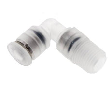 Racor de 4mm x R1/8'' 90deg con rosca macho Latón FKM Giratorio