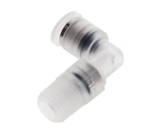 Racor de 4mm x R1/8'' 90deg con rosca macho Latón FKM Giratorio