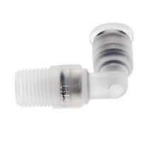 Racor de 4mm x R1/8'' 90deg con rosca macho Latón FKM Giratorio