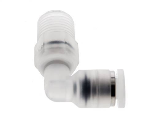 Racor de 4mm x R1/8'' 90deg con rosca macho Latón FKM Giratorio