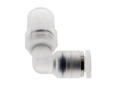 Racor de 4mm x R1/8'' 90deg con rosca macho Latón FKM Giratorio