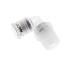 Racor de 6mm x R1/4'' 90deg con rosca macho Latón FKM Giratorio