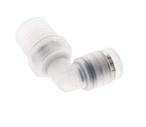 Racor de 6mm x R1/4'' 90deg con rosca macho Latón FKM Giratorio