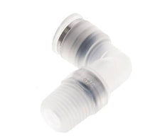 Racor de 8mm x R1/4'' 90deg con rosca macho Latón FKM Giratorio