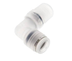 Racor de 8mm x R1/4'' 90deg con rosca macho Latón FKM Giratorio
