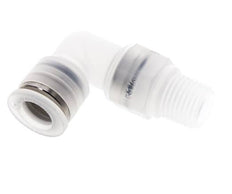 Codo de 90 grados 10mm x R1/4'' con rosca macho Latón FKM Giratorio