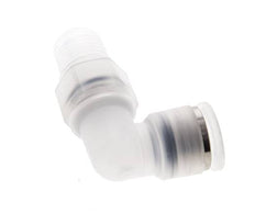Codo de 90 grados 10mm x R1/4'' con rosca macho Latón FKM Giratorio