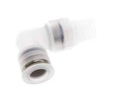 Codo de 90 grados 10mm x R1/4'' con rosca macho Latón FKM Giratorio