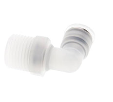 Codo de 90 grados 10mm x R1/2'' con rosca macho Latón FKM Giratorio