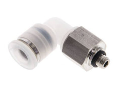 6mm x M 5 90deg Elbow Push-in Fitting with Male Threads PA/Stainless Steel EPDM Rotatable