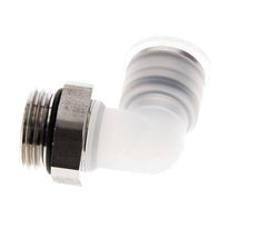 Codo de 90 grados 12mm x G1/2'' con rosca macho PA/Acero inoxidable EPDM Giratorio