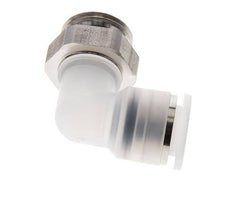 Codo de 90 grados 12mm x G1/2'' con rosca macho PA/Acero inoxidable EPDM Giratorio