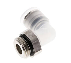 Codo de 90 grados 12mm x G1/2'' con rosca macho PA/Acero inoxidable EPDM Giratorio