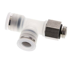 10mm x G1/4'' Right Angle Tee Push-in Fitting with Male Threads PA/Stainless Steel EPDM FDA Rotatable