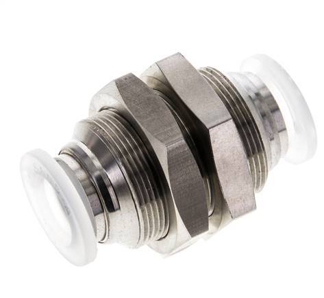 Racor de 12mm Acero inoxidable/PA EPDM/PTFE Pasamuros