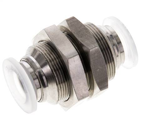 Racor de 12mm Acero inoxidable/PA EPDM/PTFE Pasamuros