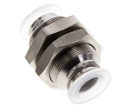 Racor de 12mm Acero inoxidable/PA EPDM/PTFE Pasamuros