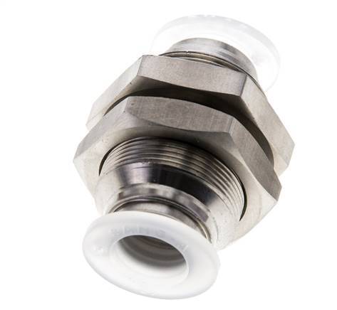 Racor de 12mm Acero inoxidable/PA EPDM/PTFE Pasamuros