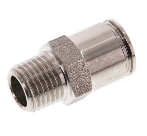 Racor de 10mm x R1/4'' con rosca macho Latón FKM