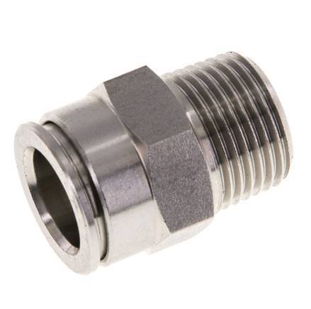 Racor de 12mm x R3/8'' con rosca macho de latón FKM