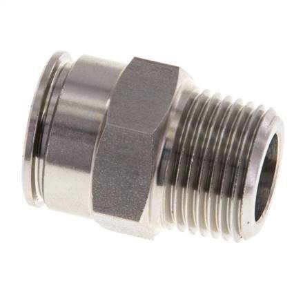 Racor de 12mm x R3/8'' con rosca macho de latón FKM