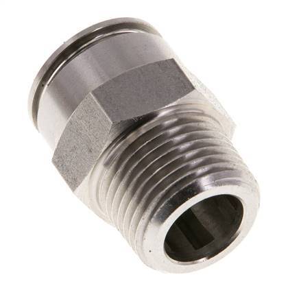Racor de 12mm x R3/8'' con rosca macho de latón FKM