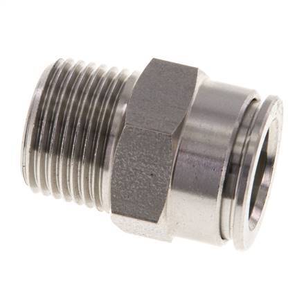 Racor de 12mm x R3/8'' con rosca macho de latón FKM