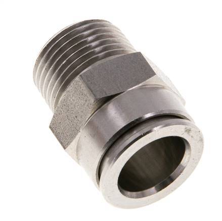 Racor de 12mm x R3/8'' con rosca macho de latón FKM