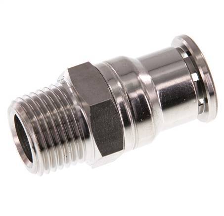 Racor de 16mm x R1/2'' con rosca macho Latón/PA 66 NBR