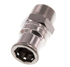 Racor de 16mm x R1/2'' con rosca macho Latón/PA 66 NBR