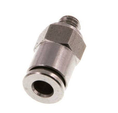 Racor de 4mm x M 5 con rosca macho Acero inoxidable FKM