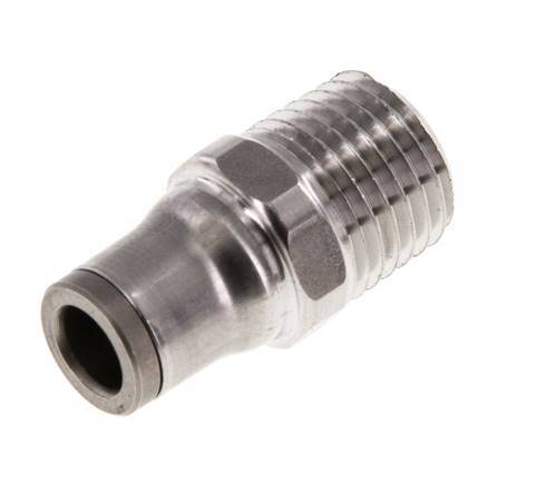 Racor de 6mm x 1/4'' NPT con rosca macho Acero inoxidable FKM