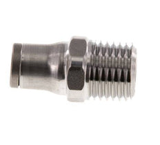 Racor de 6mm x 1/4'' NPT con rosca macho Acero inoxidable FKM