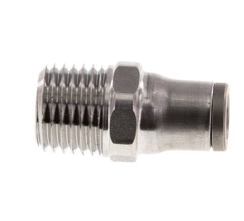 Racor de 6mm x 1/4'' NPT con rosca macho Acero inoxidable FKM