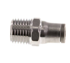 Racor de 6mm x 1/4'' NPT con rosca macho Acero inoxidable FKM
