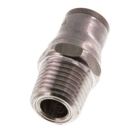 Racor de 8mm x 1/4'' NPT con rosca macho Acero inoxidable FKM