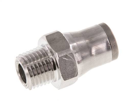 Racor de 10mm x 1/4'' NPT con rosca macho Acero inoxidable FKM