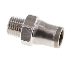 Racor de 10mm x 1/4'' NPT con rosca macho Acero inoxidable FKM